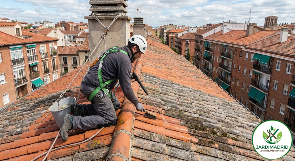 Limpieza de Tejados en Madrid