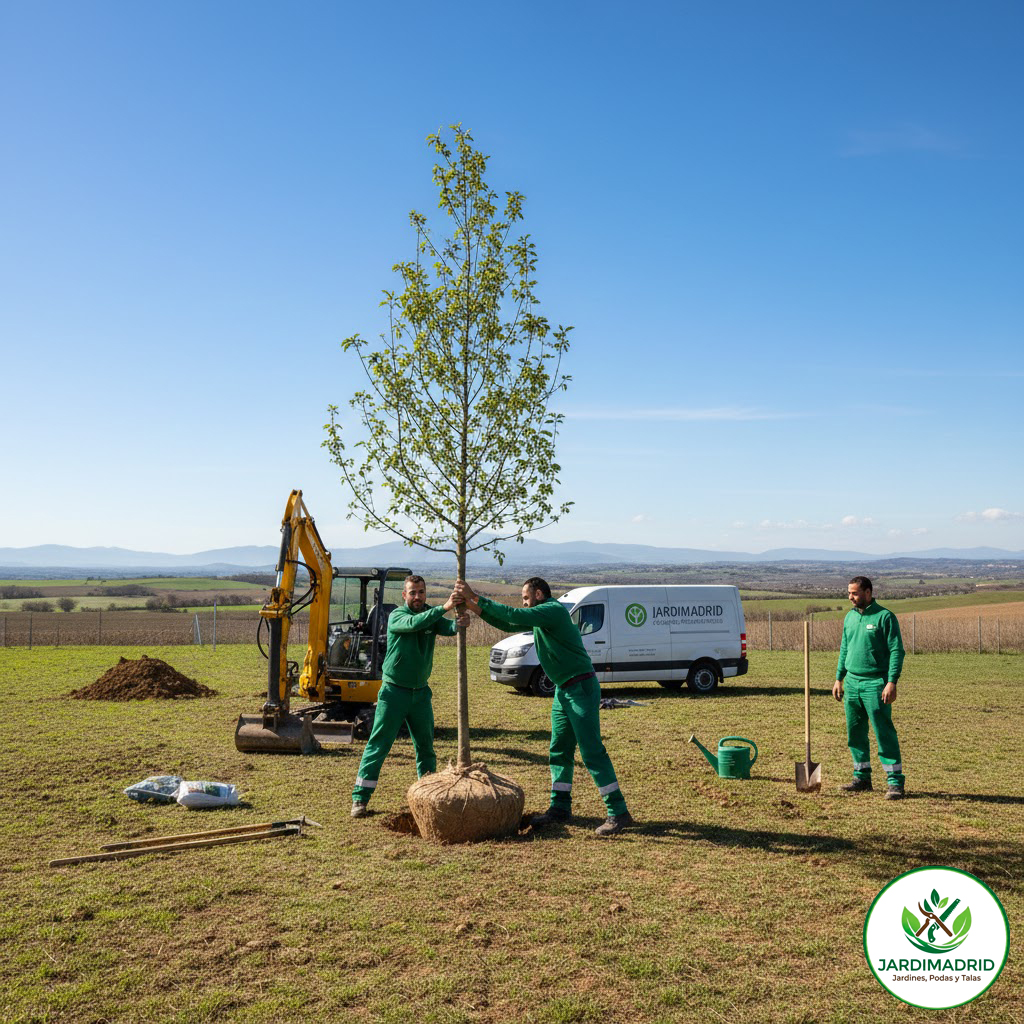 Plantación de Arboles en Colmenarejo