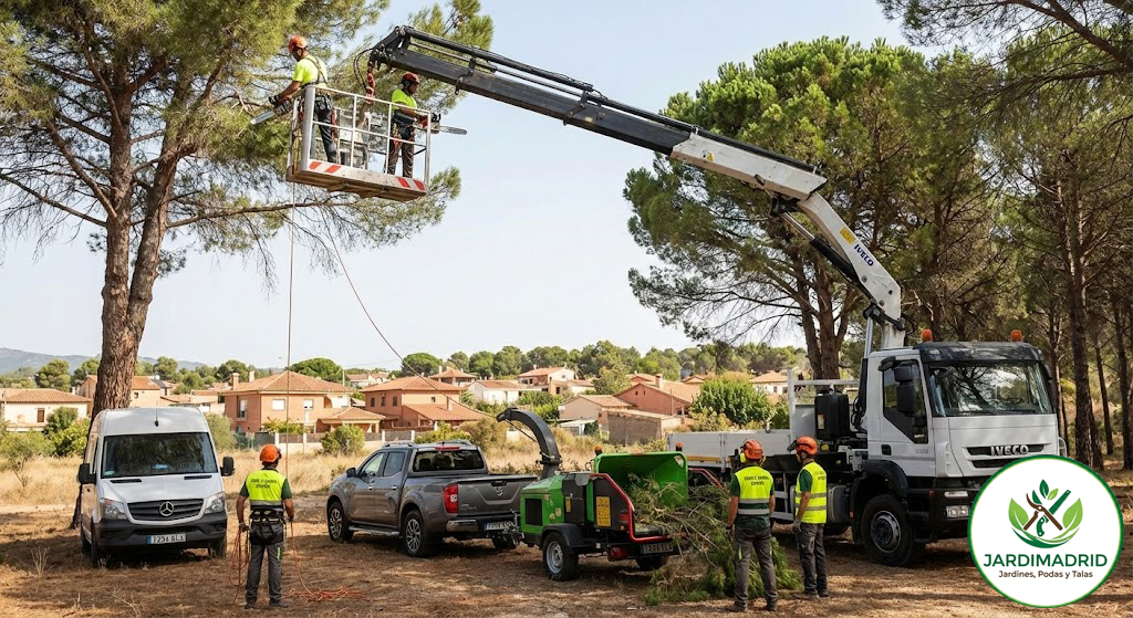 Poda de Pinos en Madrid
